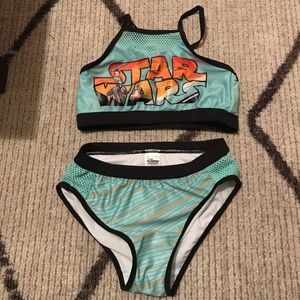 NWOT - Girl’s 9/10 Star Wars Rey 2 piece swimsuit